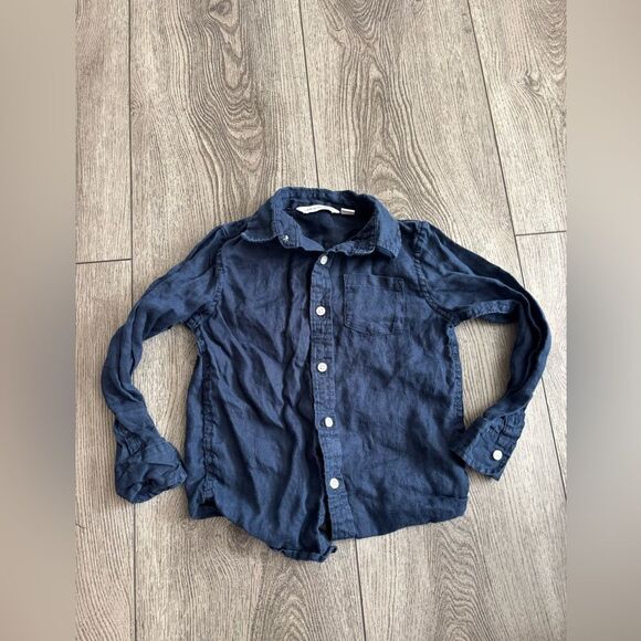 Janine &Jack and Gap Blue Kids Button-Up Shirt - Picture 5 of 11